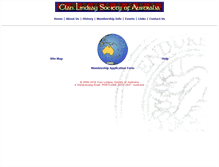 Tablet Screenshot of clanlindsay.org.au